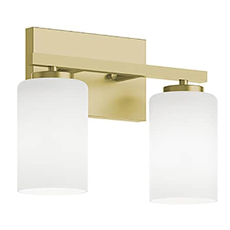 Afx Leo 13'' Vanity, Clear Glass Shade, Light Antique Brass Finish LEOV1309MBLB
